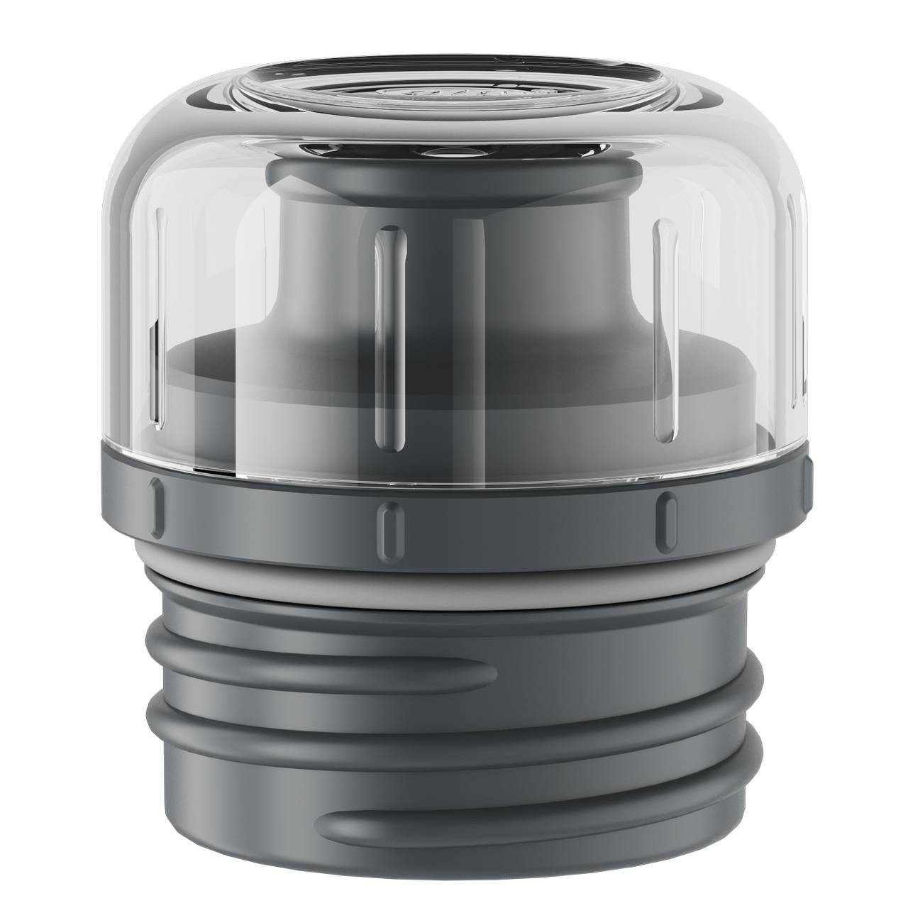 Trinkverschluss, 2-teilig, dunkelgrau/klar 0,35l/0,50l für 5677