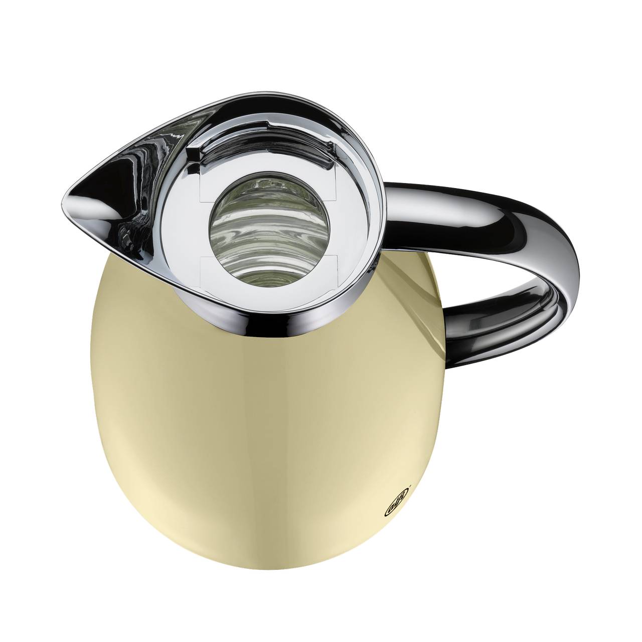alfi Signo 1421.295.100 thermoskan metaal geel 1 liter met glazen inzetstuk alfiDur 1421.295.100 De thermosfles houdt 12 uur warm - ideaal als koffiepot of theepot